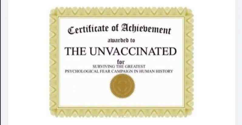 The Unvaccinated award